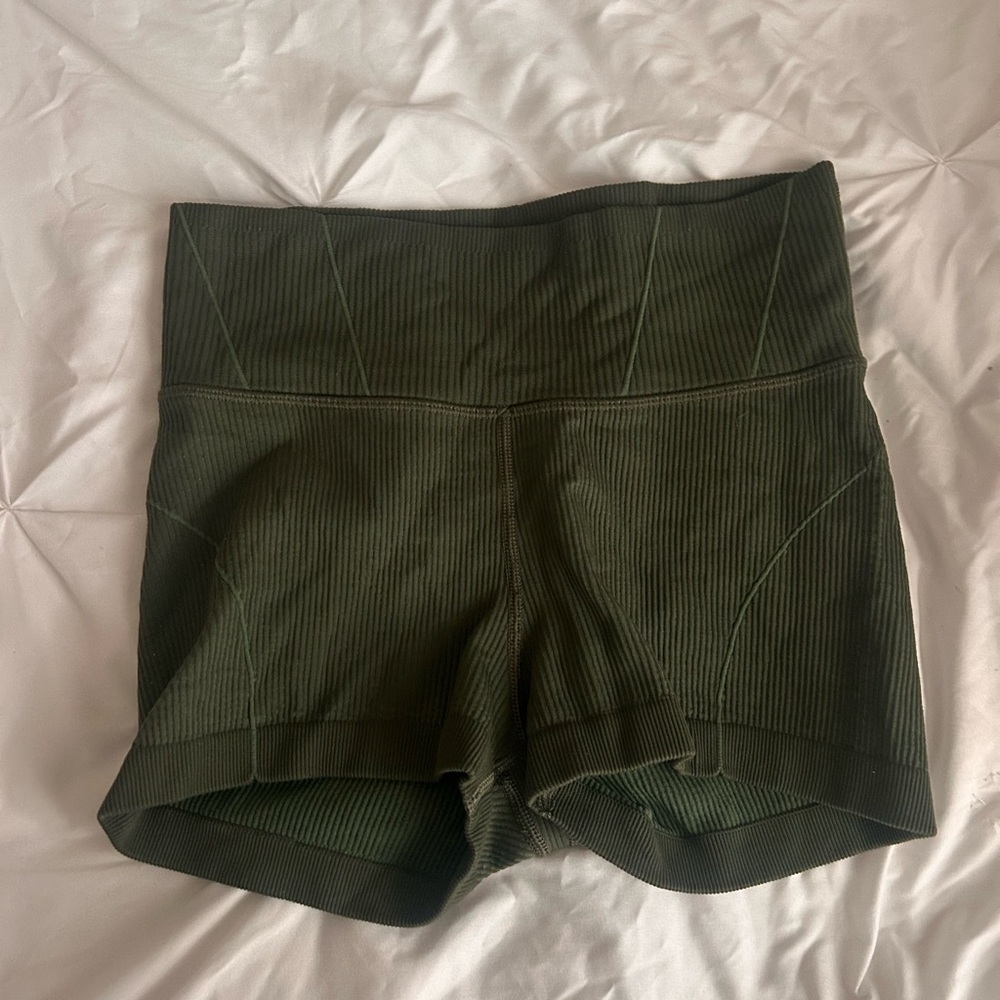 Olive Green Women's Shorts